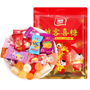 雅客喜糖大礼包2斤装混合装什锦糖结婚婚礼回礼糖果零食散装批发