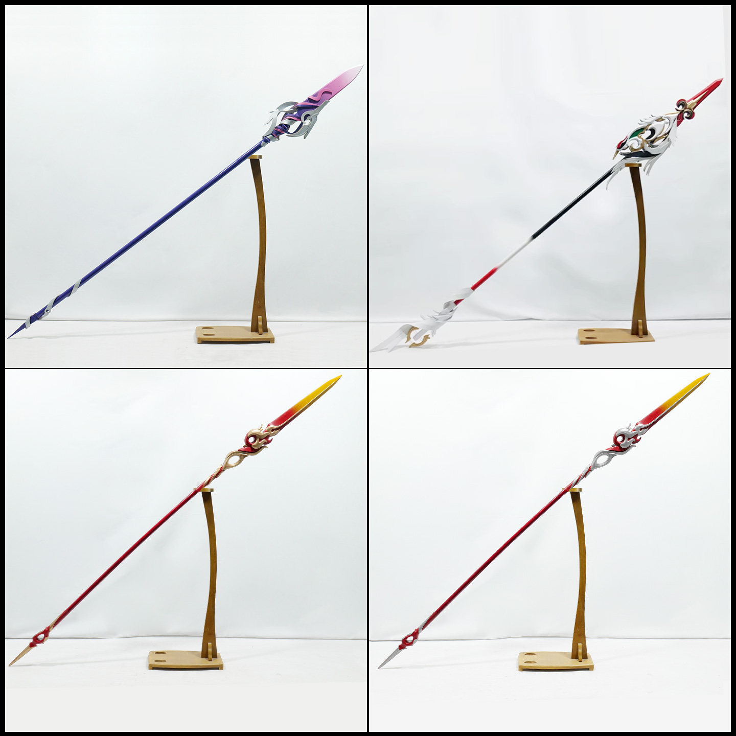 王者云缨cos道具服武器长矛伴生皮鹤归松栖掠火枪荣耀 神骥越千峰