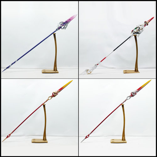 王者云缨cos道具服武器长矛伴生皮鹤归松栖掠火枪荣耀 神骥越千峰