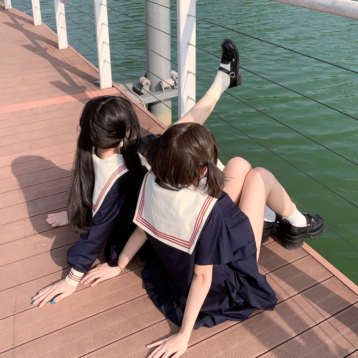 原创学生jk制服正统基础短裙