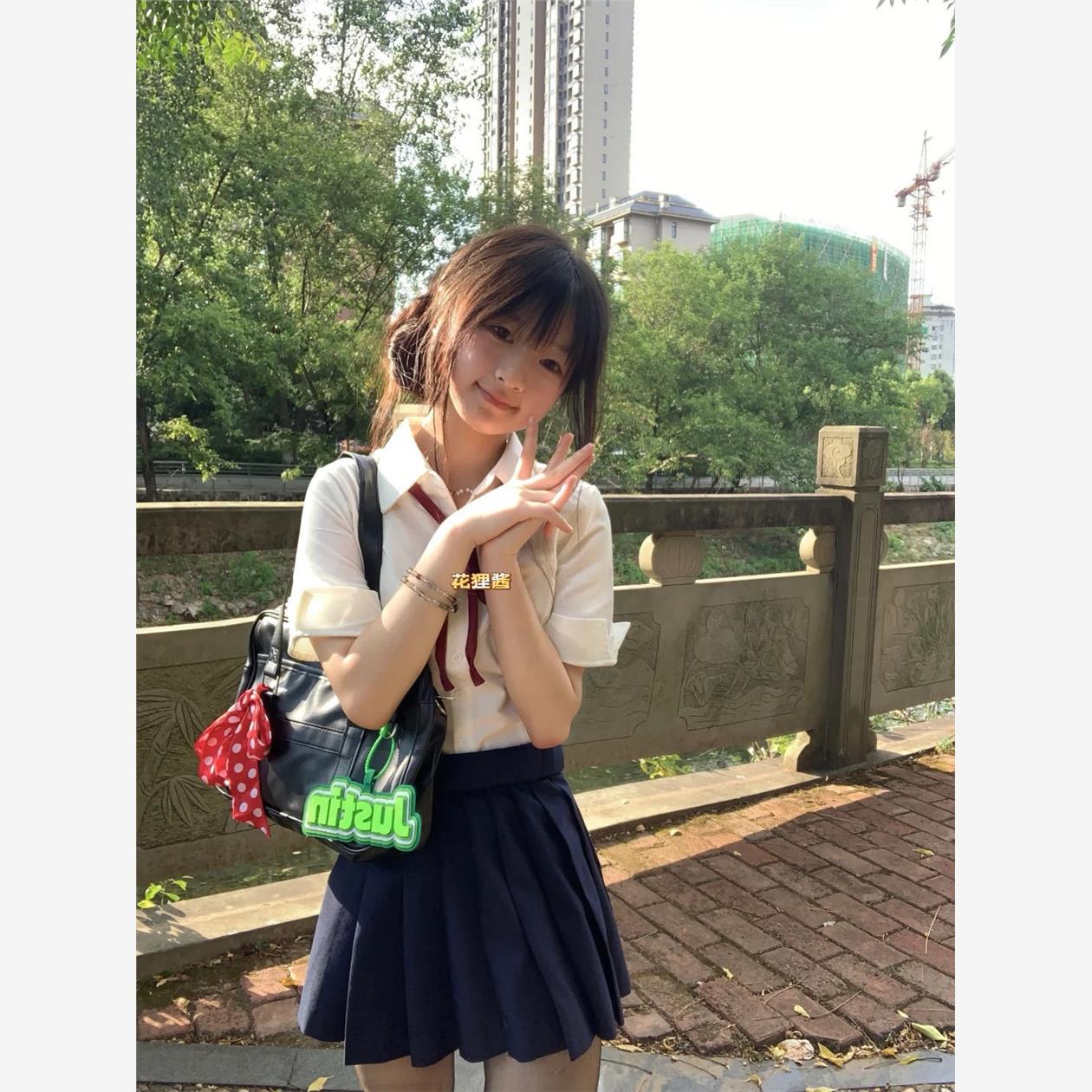 套装原创日系JK制服收腰水手服