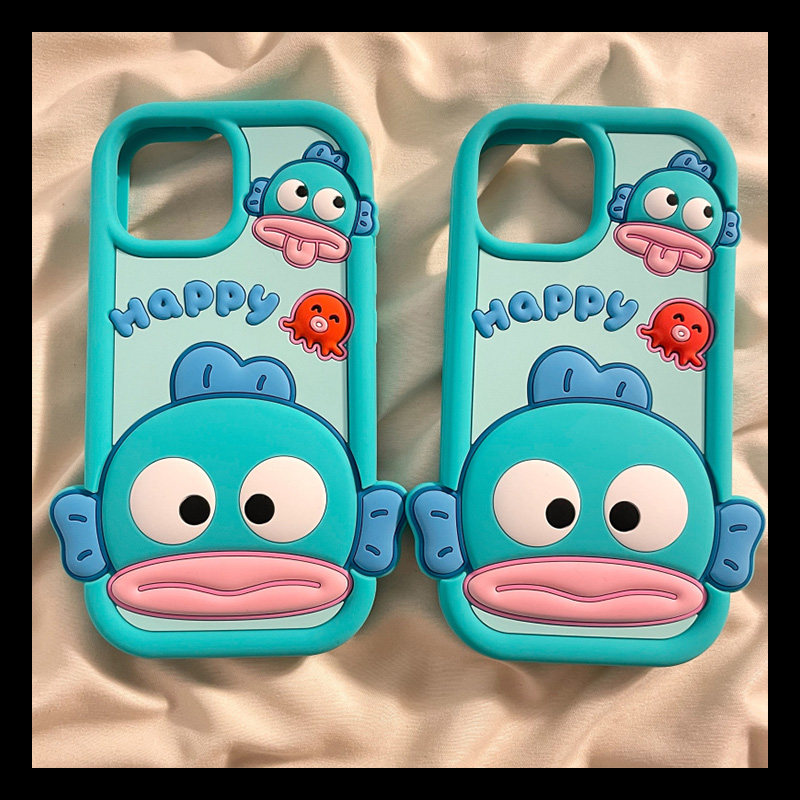 宏界 绿色卡通丑鱼汉顿适用苹果14手机壳iphone15pro新款13pro日韩16promax趣味12/11女款14pro硅胶防摔软壳,3C数码配件,手机保护套/壳,淘宝优惠券,粉丝福利购,淘宝优惠卷