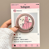 宏界 少女心粉色美乐蒂兔子适用手机支架防摔MagSafe磁吸支架强力吸附360度旋转磁吸支架桌面支撑追剧支架