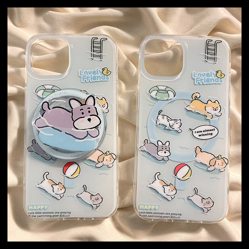 苹果iphone软壳可爱磁吸