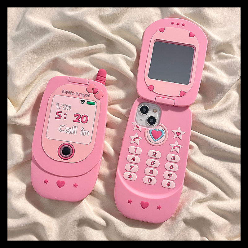 苹果iphone硅胶日韩翻盖手机