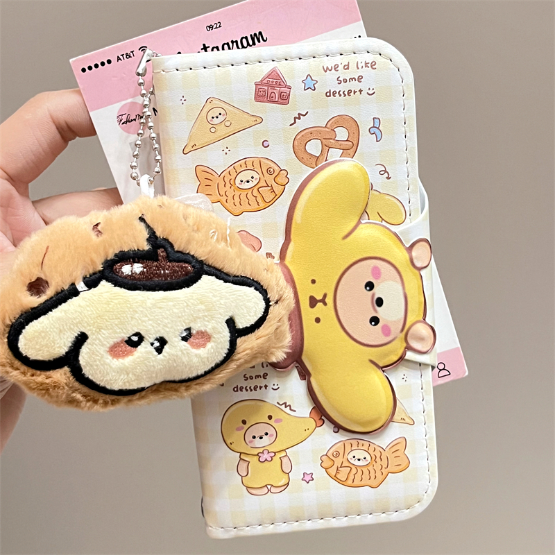 苹果iPhone皮纹卡通手机壳