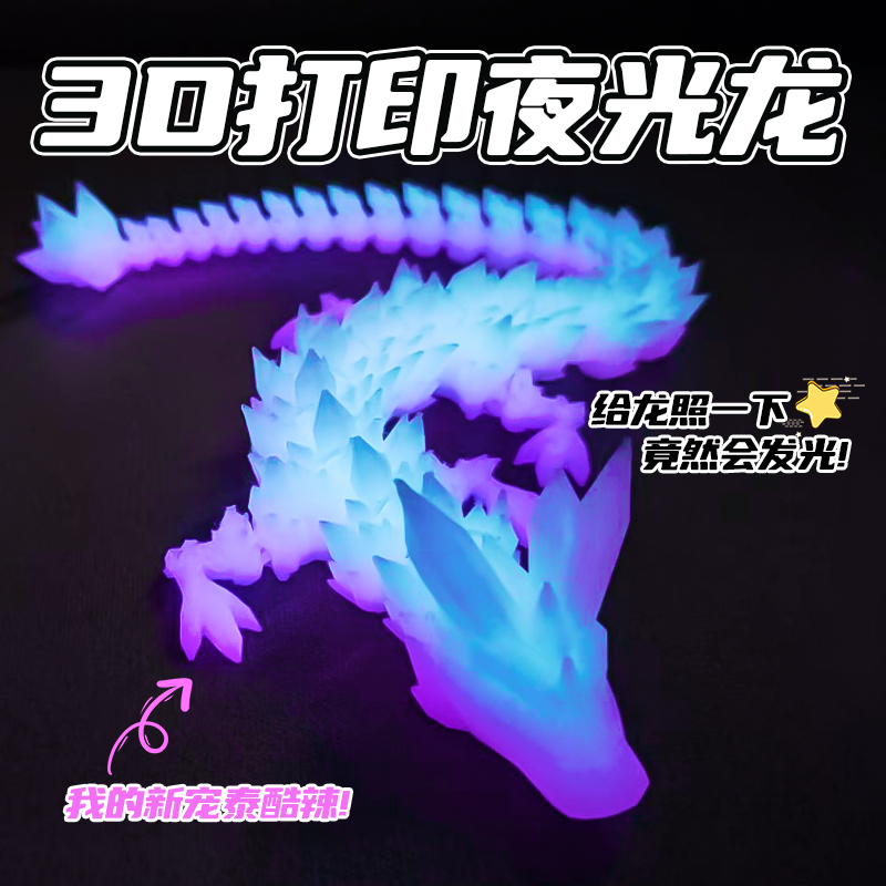 夜光龙仿真模型儿童六一节玩具