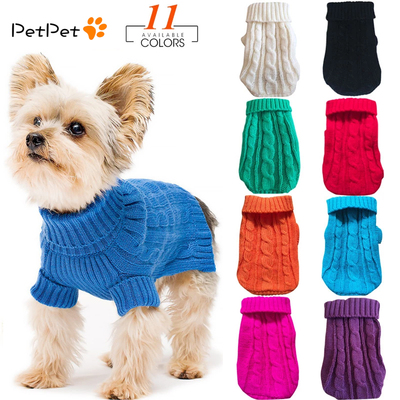 Pet Dog Sweaters Winter Pet Clothes for Small Dogs Warm Swea