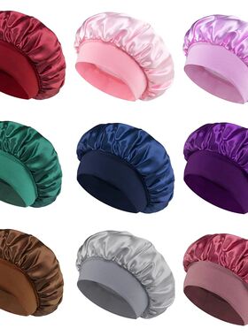 Women Satin Bonnet Hair Bonnet for Sleeping Hair Care Silk B