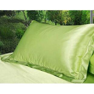 2PC Pure Silk satin Pillowcase Silky Soft Pillow Case