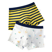 Boys Boxer Underwear for Kids Striped Navy Blue Cotton Under thumbnail 8