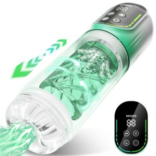 4in1 LCD Automatic Male Masturbator Thrusting Sucking Mastur