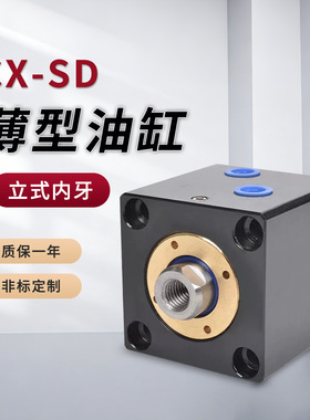 方形立式薄型油缸CX-SD/ JOB20/25/32/40/50/63x10x20H模具液压缸