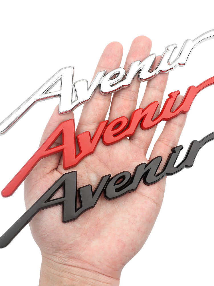 适用于别克君威GL8艾维亚Avenir 英文字母尾标车身贴金属标装饰贴