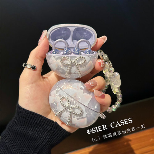 轻奢风丝带蝴蝶结耳机保护壳