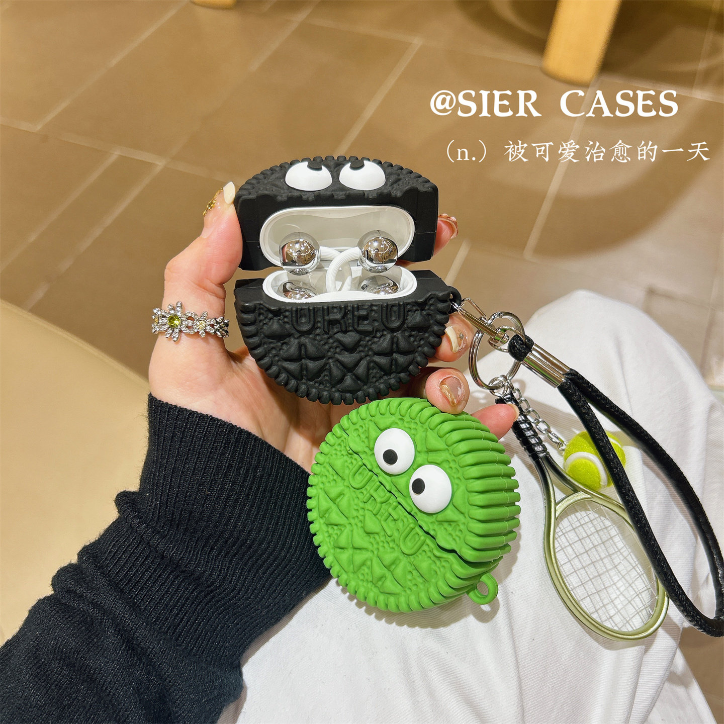 趣味饼干蓝牙耳机保护壳