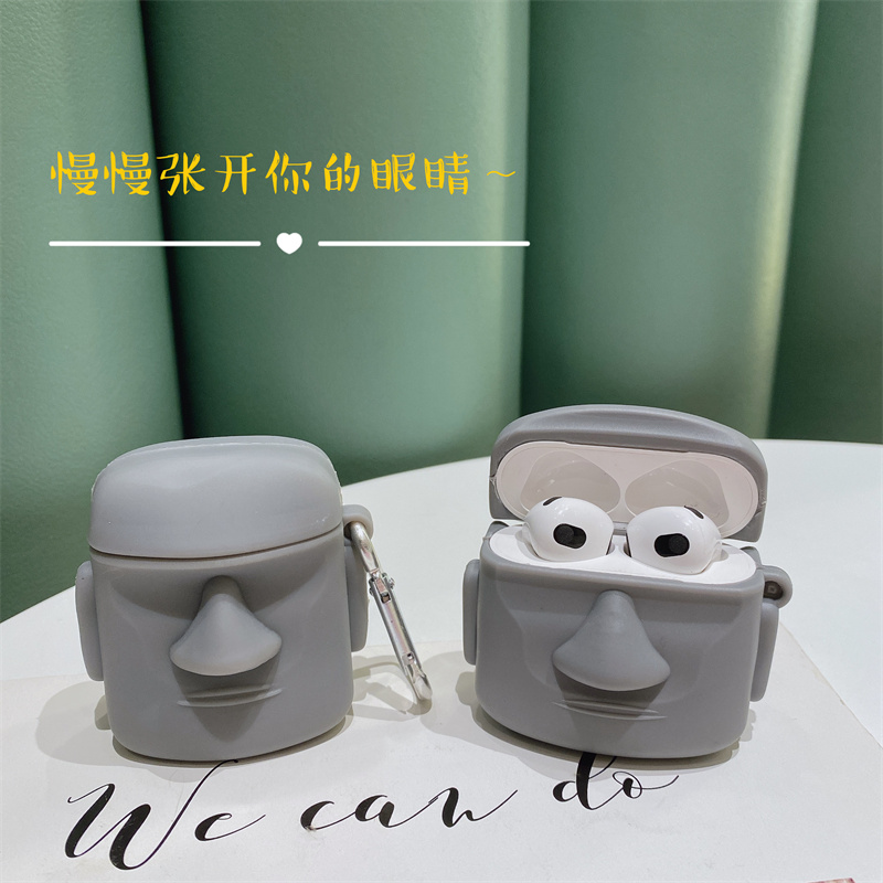 石像耳机保护套华为苹果