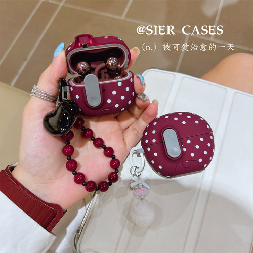 冰梅紫小波点开关耳机保护壳