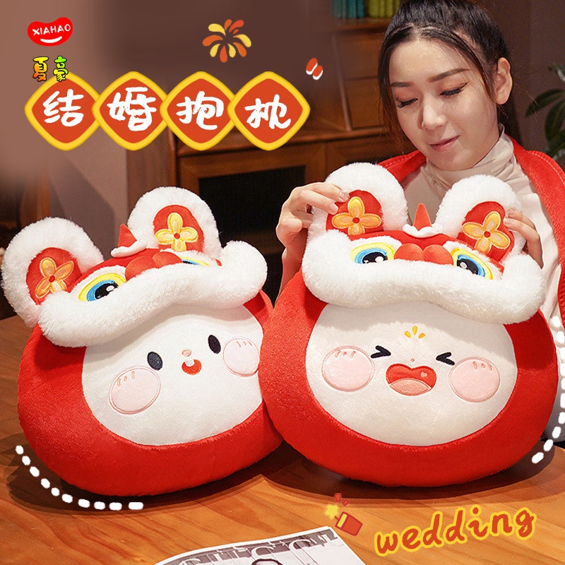 压床娃娃一对结婚抱枕新款高档喜娃婚庆公仔新婚礼物婚房床上摆件