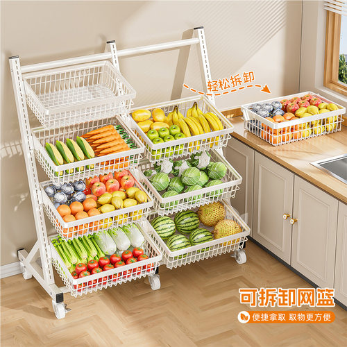 厨房蔬菜置物架落地式多功能收纳