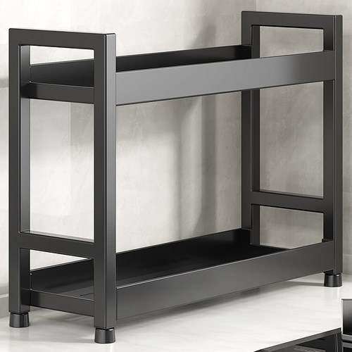 小厨房多功能置物架收纳架调料架台面落地多层窄厨房用品储物架子