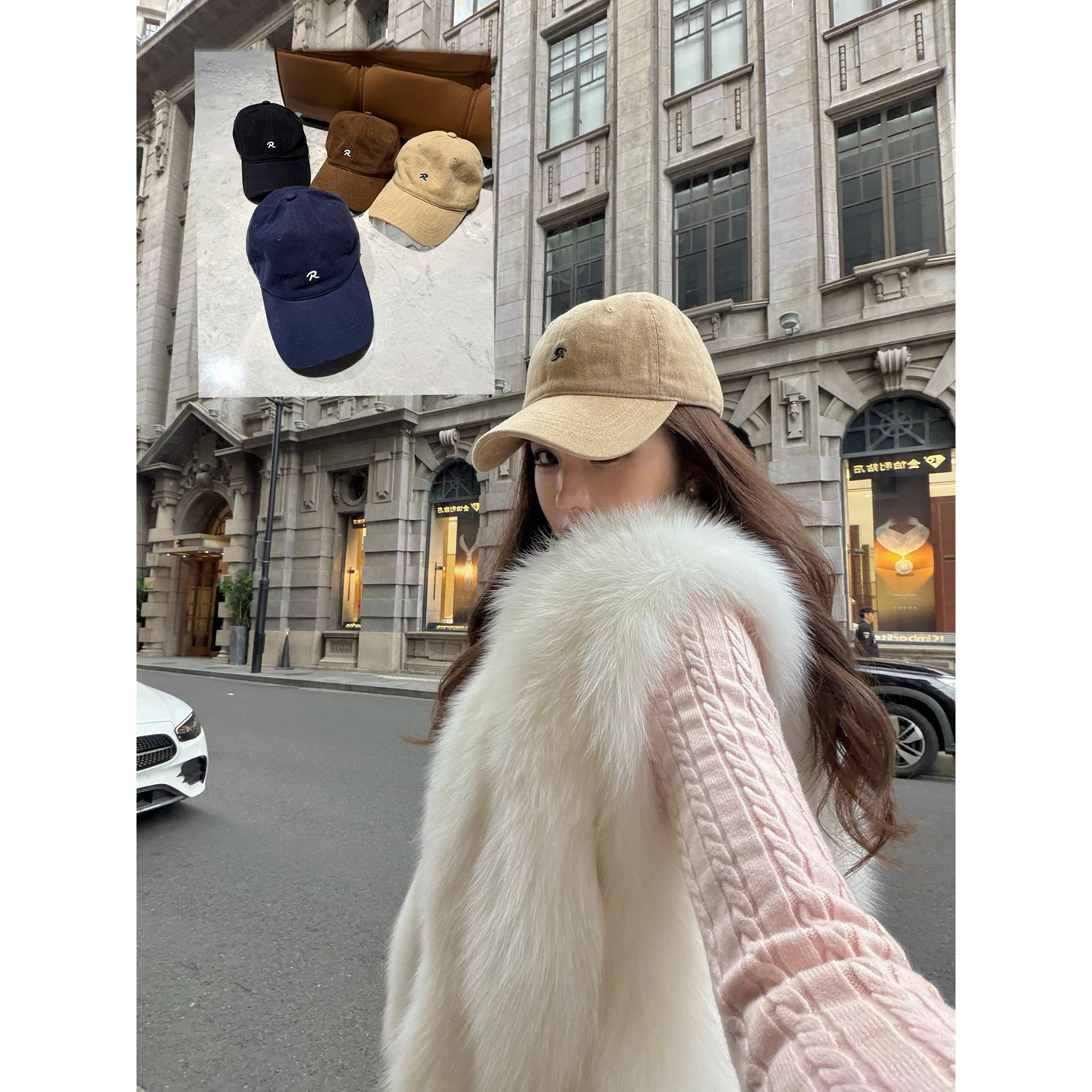 PickRui 睿哥 闭眼入2.0 R刺绣秋冬款鸭舌帽软顶棒球帽运动休闲