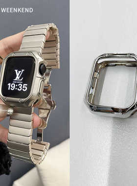 保护壳电光铠甲TPU防摔保护软壳适用苹果手表iWatch456S8/S10/S11