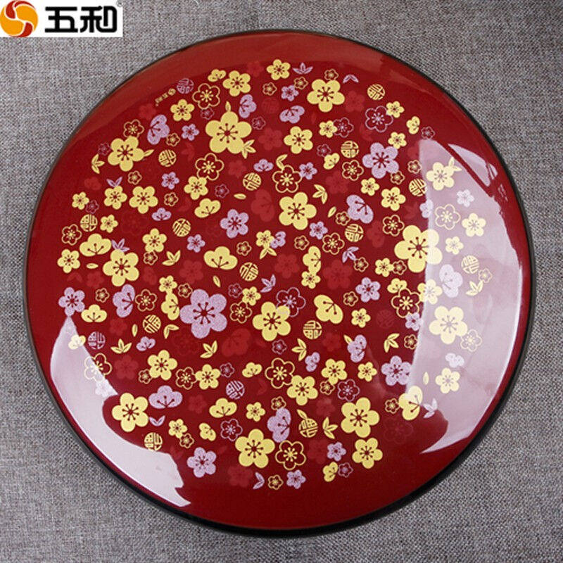 五和（WUHE）密胺聚福圆果盒果盘创意分格带盖干果盘客厅家用零食怎么样,好用不?
