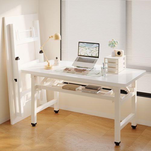 可折叠电脑桌台式书桌家用办公桌卧室小桌子简易学习写字桌长方形