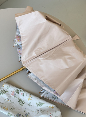 高颜值仙女伞！双层防晒防紫外线太阳伞女晴雨两用加固雨伞折叠