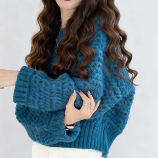 韩版毛衣针织衫套头软糯内搭秋冬装新款奶系温柔穿搭短款外穿上衣