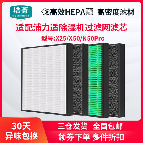 适配浦力适除湿机过滤网