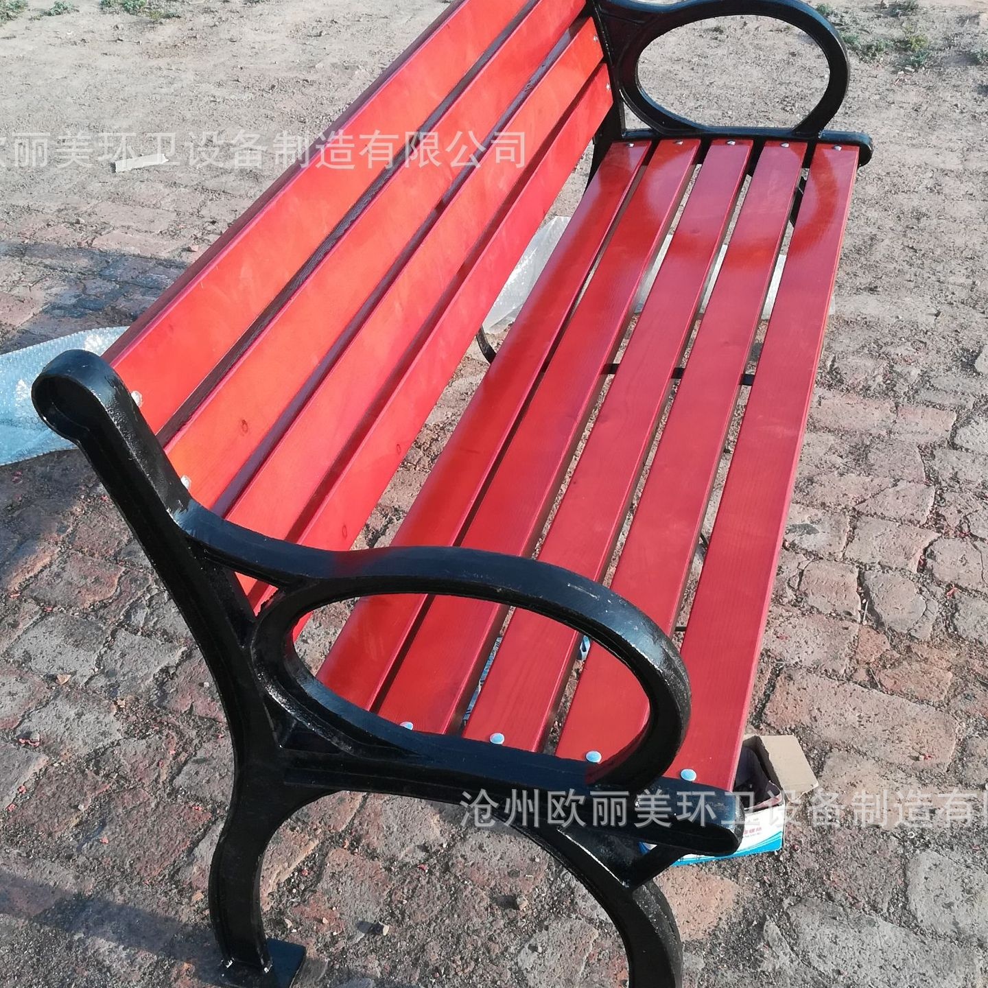 厂家户外塑木防腐木铸铁公园椅实木休闲椅长条椅靠背公园座椅