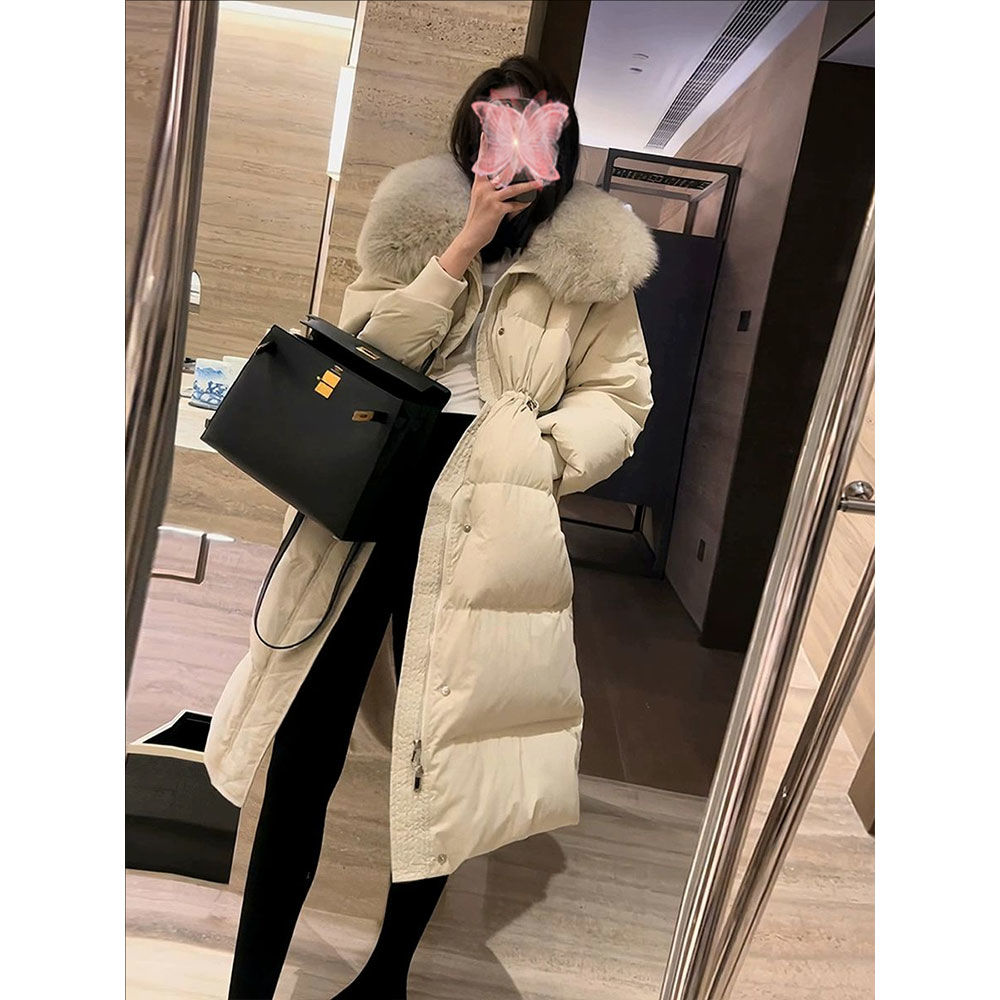 棉服女中长款2024年新款