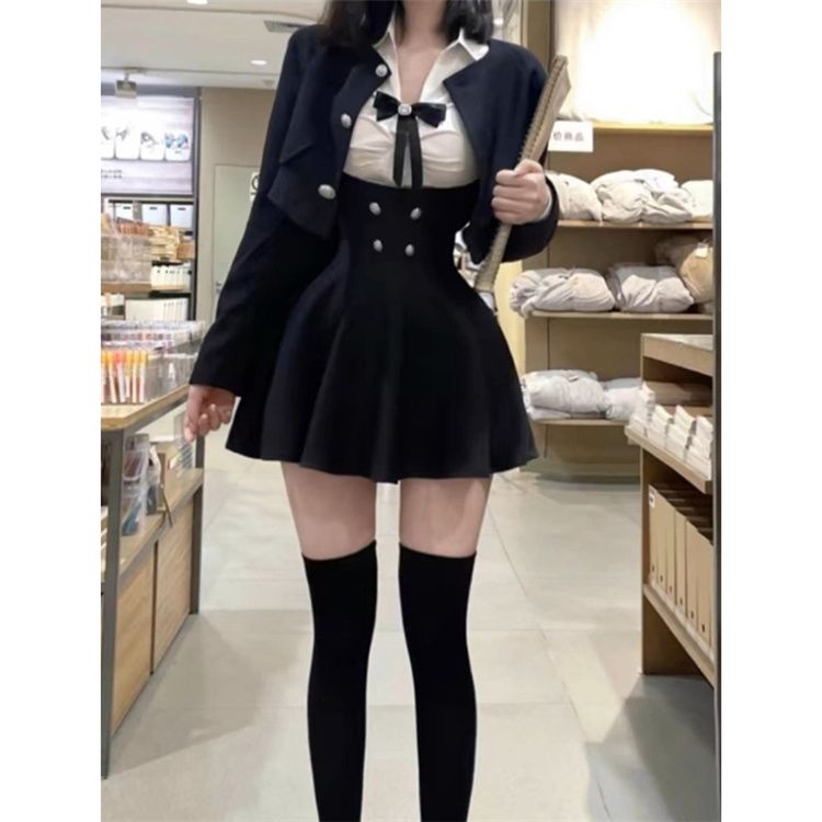 微胖mm学院风jk制服套装