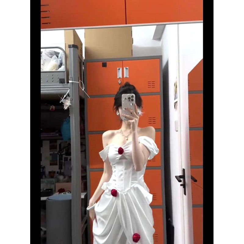 性感名媛轻奢玫瑰花朵吊