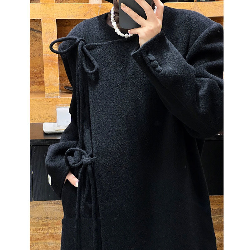 大衣女秋冬法式复古赫本