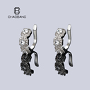 新款 冰糖满钻耳骨夹男无耳洞耳钉女小众耳夹欧美高级感饰品耳饰