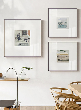 半梦 北欧风格装饰画抽象客厅背景墙挂画样板间立体卡纸画卧室画