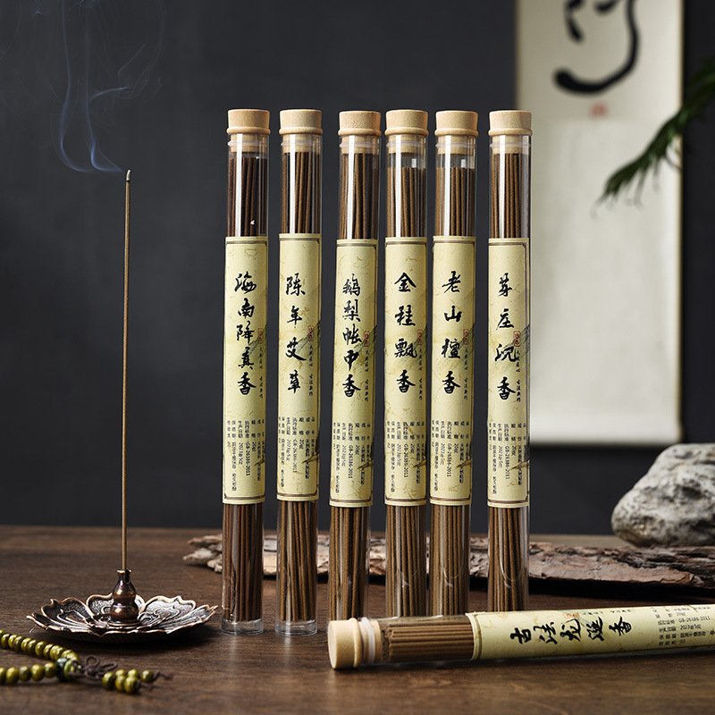 进口20克装鹅梨帐中香沉香线香檀香室内香龙涎香降真香家用卧室香