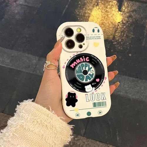 熊仔唱片适用iphone16promax欧美15手机壳苹果14pro趣味13个性12