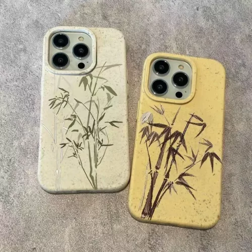简约竹子适用16pro个性15promax苹果手机壳iphone14小众13防摔12