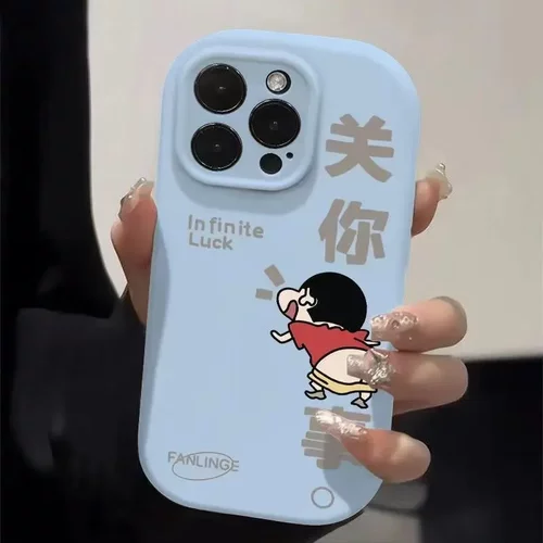 可爱小新16plus适用15promax苹果手机壳iphone14卡通13个性12pro