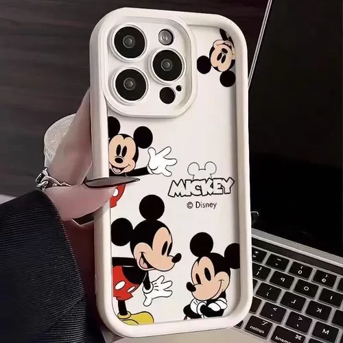招手米奇适用iphone16手机壳苹果15promax欧美14卡通13pro小众12