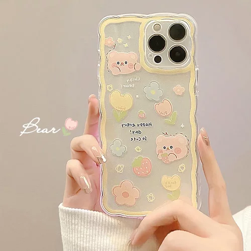 原创可爱卡通13适用iphone15苹果手机壳16透明12简约xr女14promax