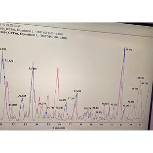 高分辨质谱分析中药学博士在读中药成分分析可分析AB SCIEX赛默飞