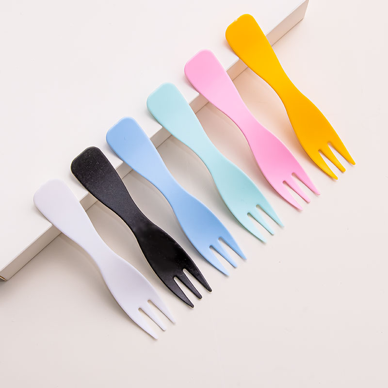 一次性叉子生日蛋糕点心独立波浪