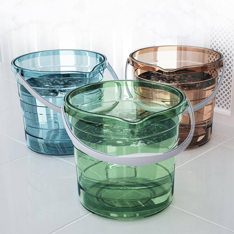 水桶家用储水用透明加厚塑料桶手提桶学生宿舍大号洗澡桶子洗衣桶