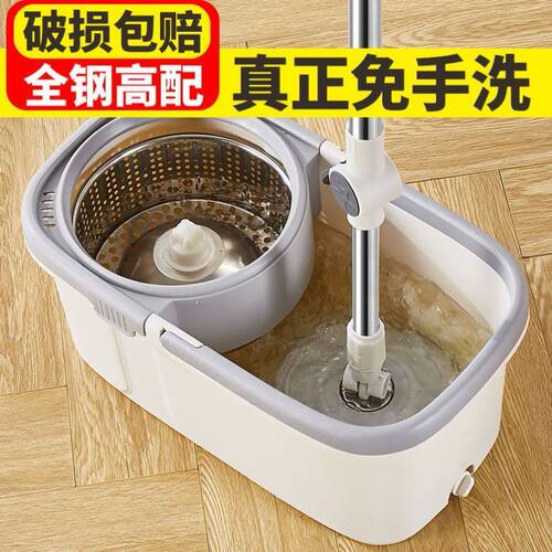 加厚加大旋转拖把桶好神拖双驱动自动地拖布桶家用墩布甩水拖把