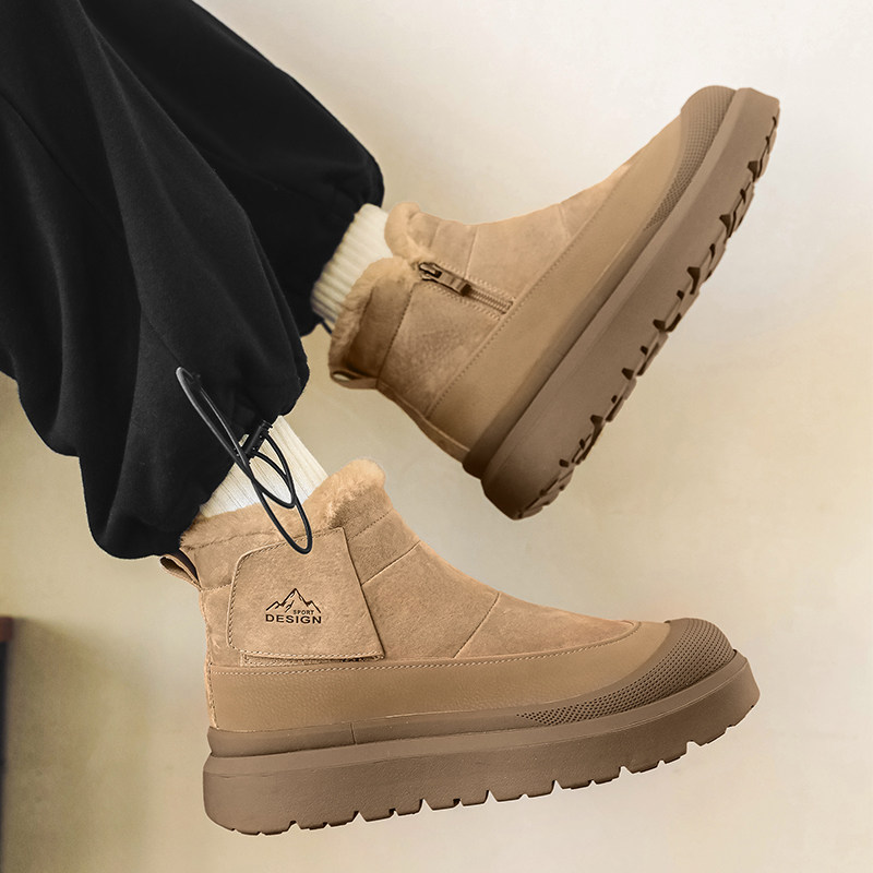 冬季雪地靴棉鞋加绒保暖
